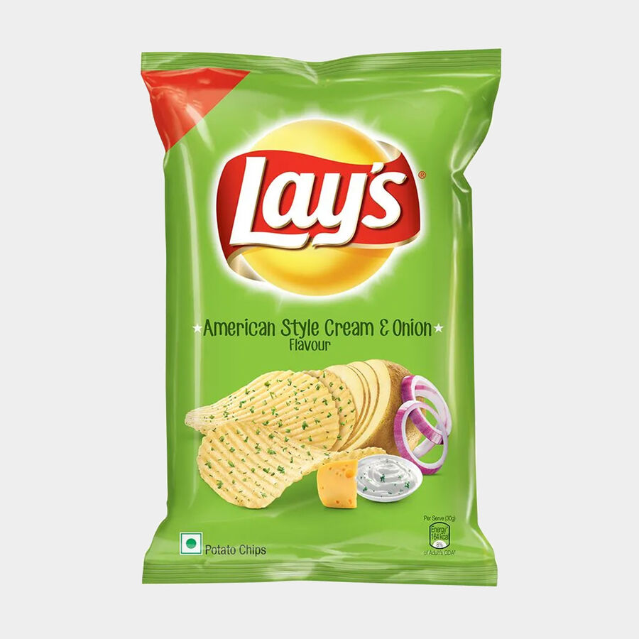 American Style Cream & Onion Chips, , large image number null