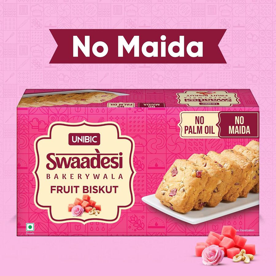 Swaadesi Bakerywala Fruit Biskut, , large