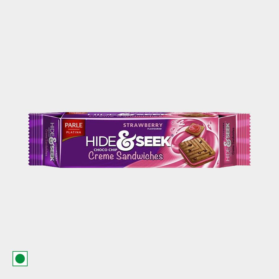Hide & Seek Choco Chip Strawberry Cr&egrave;me Sandwiches, 100 g, large