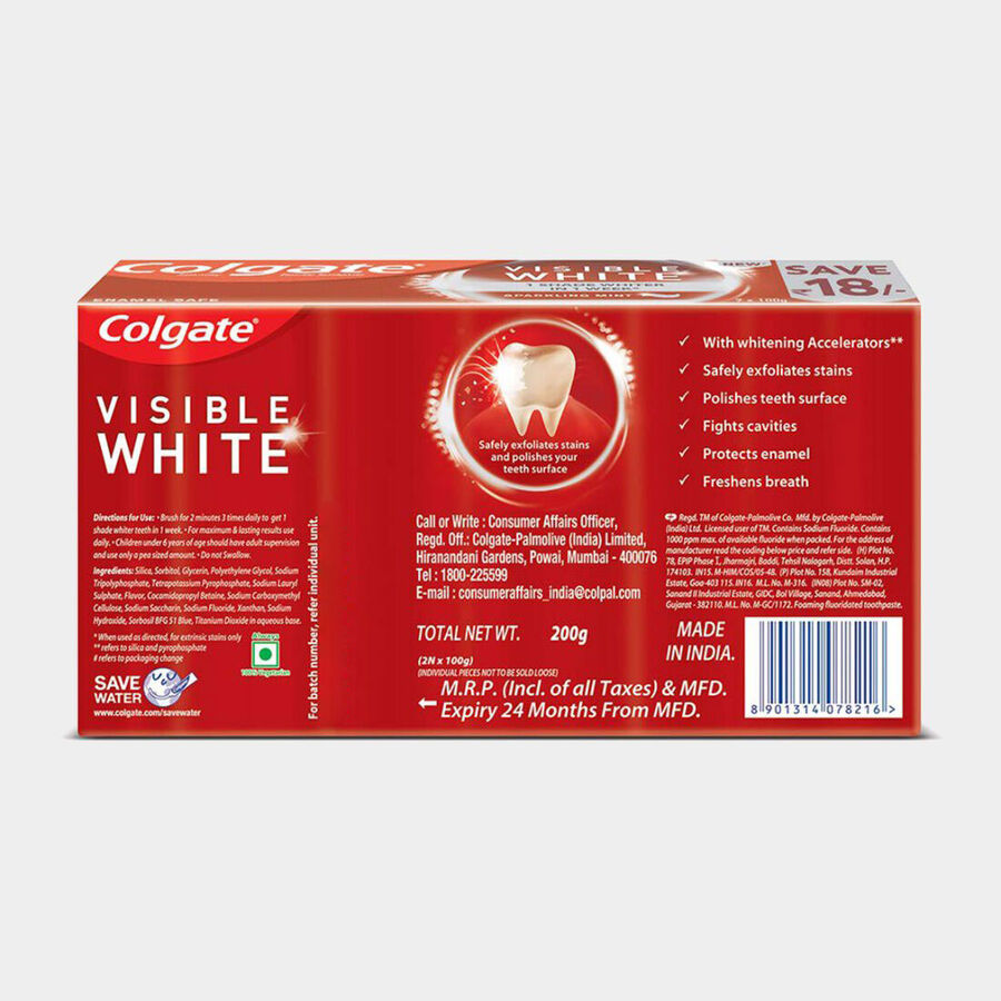 Visible White Tooth Paste, , large
