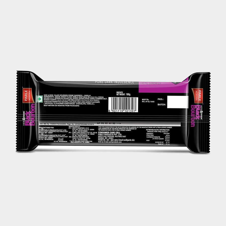 Hide & Seek Black Bourbon Vanilla Crème Sandwiches, , large image number null