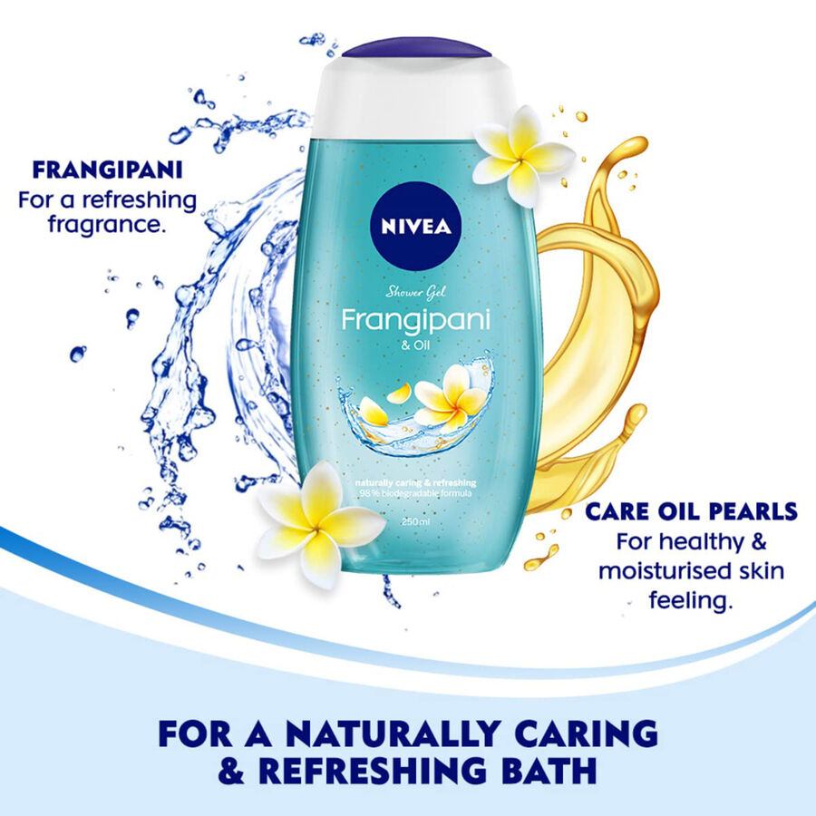 Women Shower Gel, Frangipani & Oil Body Wash, , large image number null