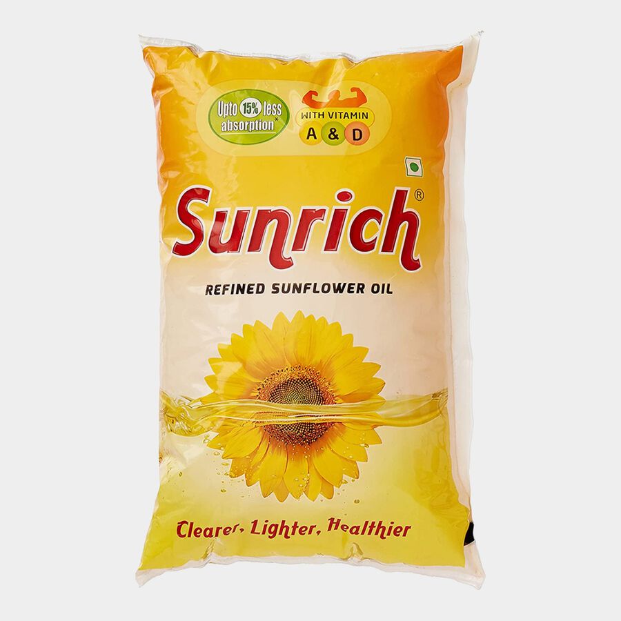 Sunflower Oil, 1 L Pouch, large