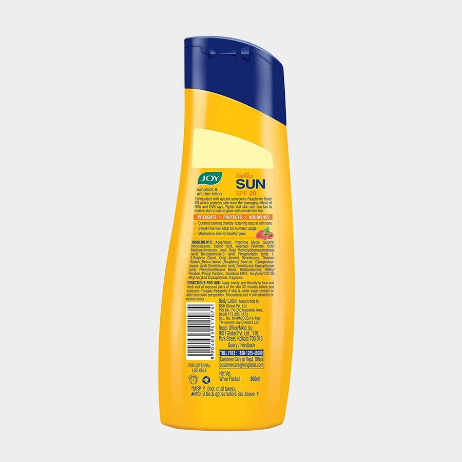 Sunscreen Lotion - SPF 20, , large image number null