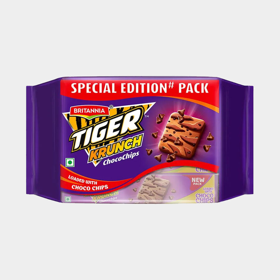 Tiger Krunch Choco Chips Biscuits, , large image number null