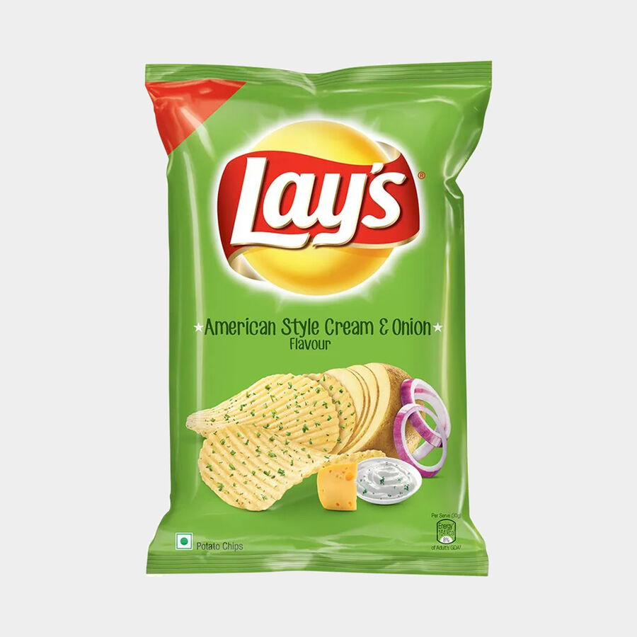 American Style Cream & Onion Chips, , large image number null