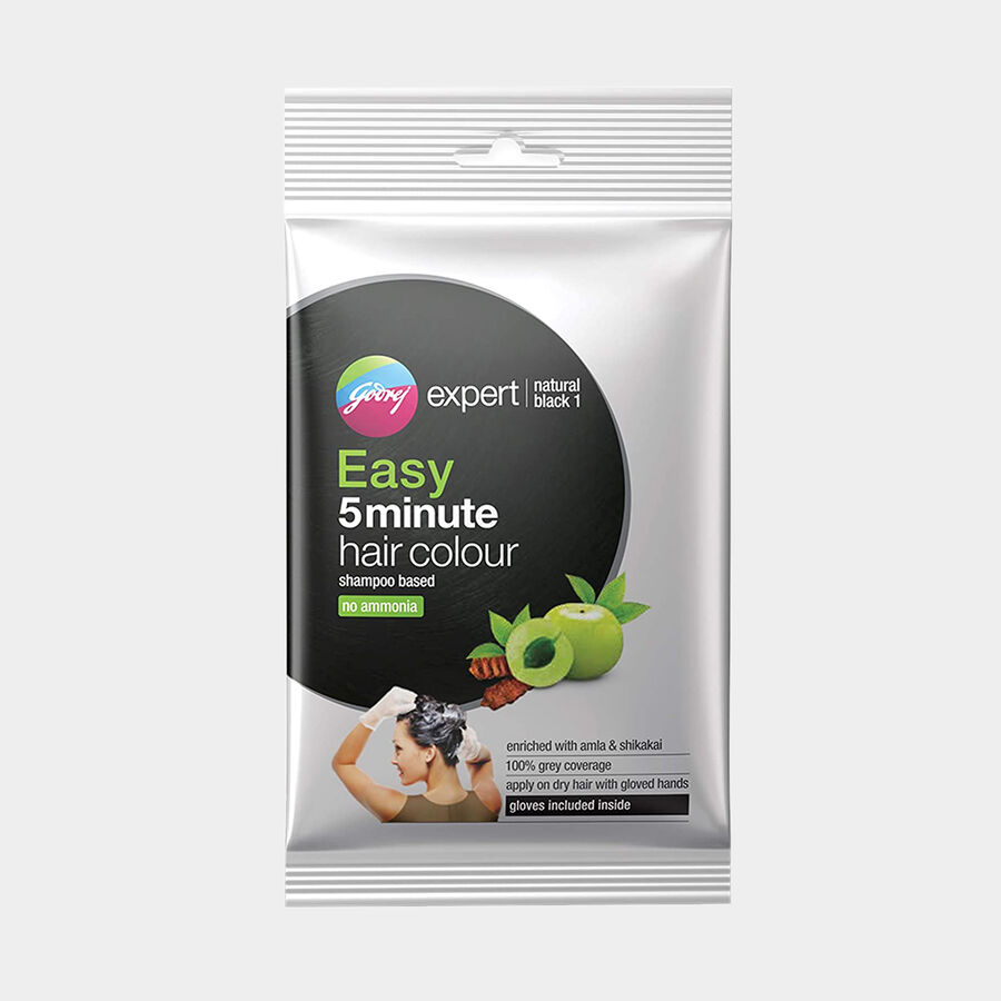 Easy 5 Minute Hair Colour Sachet, Natural Black, , large image number null