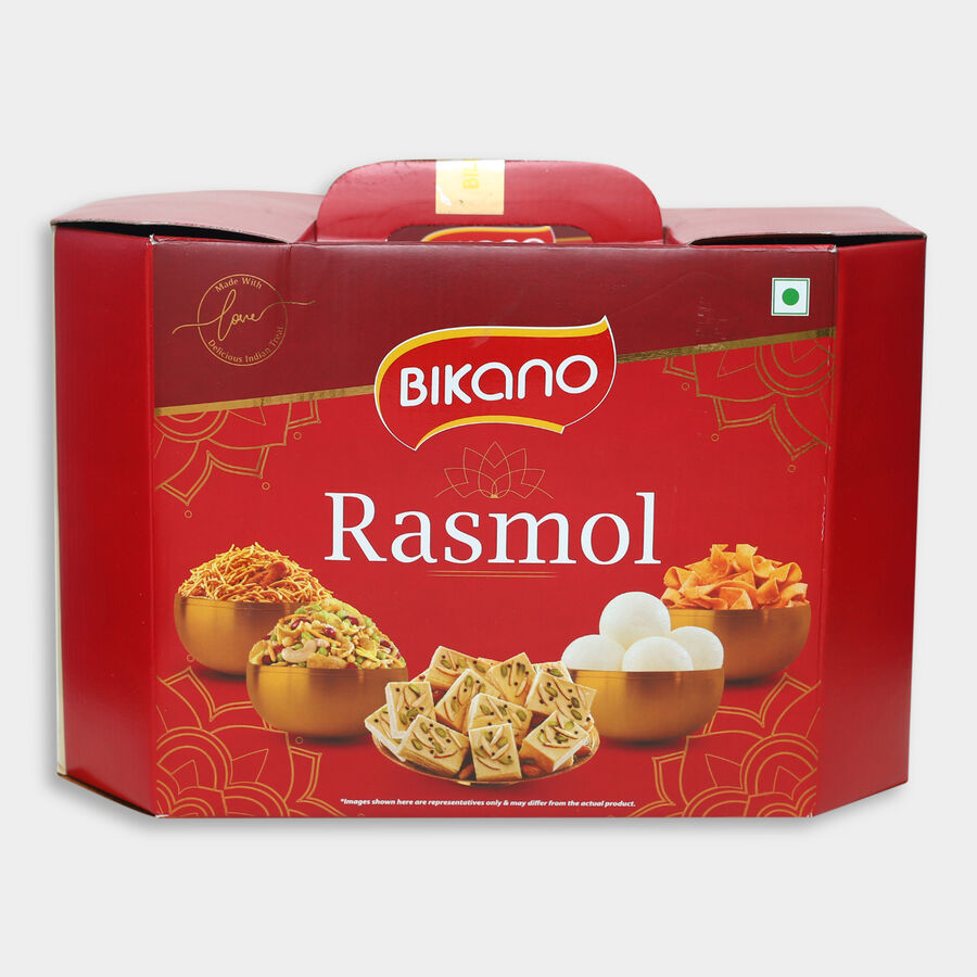 रसगुल्ला और मिक्सचर गिफ्ट पैक - 945 ग्राम, , large image number null