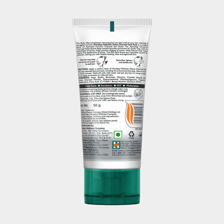 Charcoal Face Pack - Pollution Detox, , large image number null