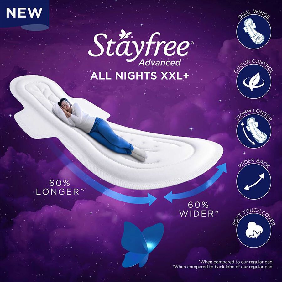 All Night Sanitary Pads (XXL+, 16 Pads), , large image number null