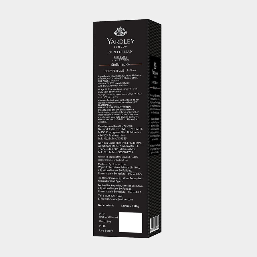Gentleman Stellar Spice Deodorant Body Spray, , large image number null