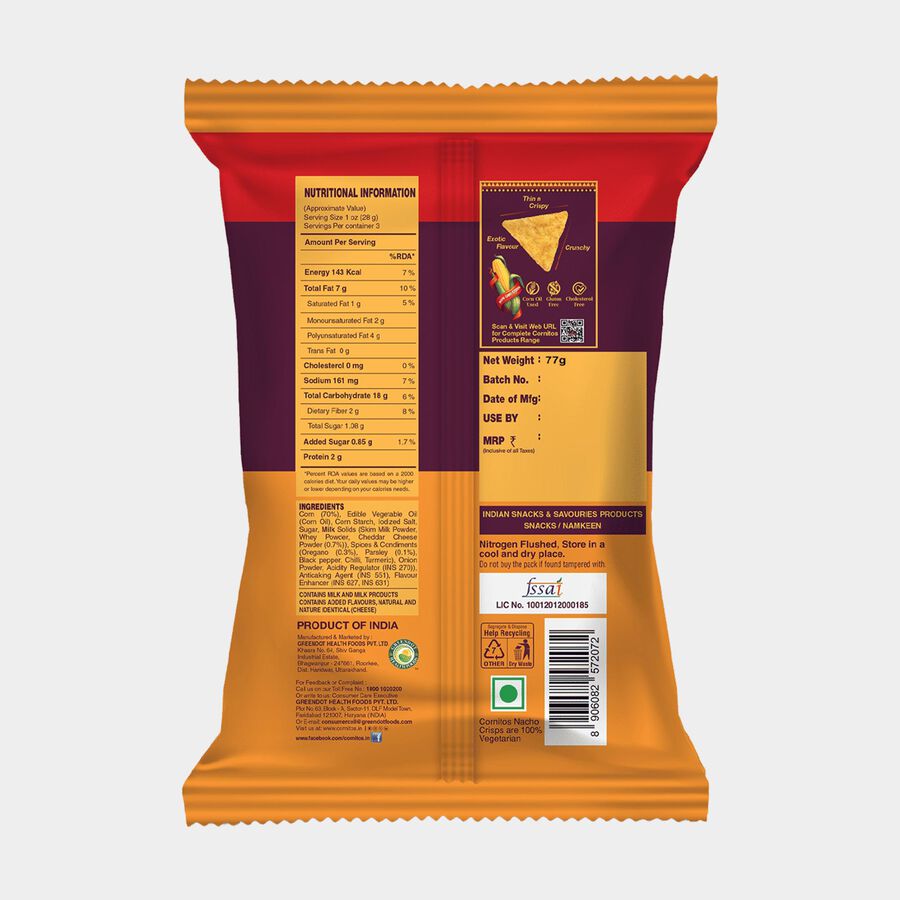 Nacho Crisps Cheese & Herbs, , large