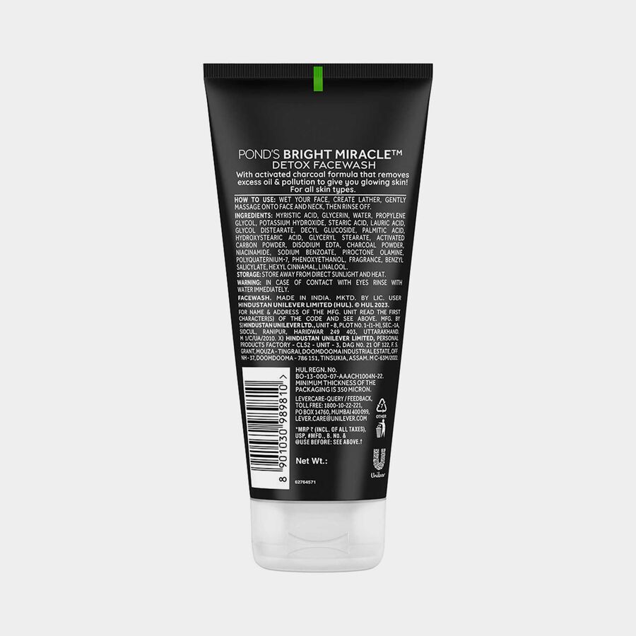 Pure Detox Anti-Pollution Purity Face Wash With Activated Charcoal, , large