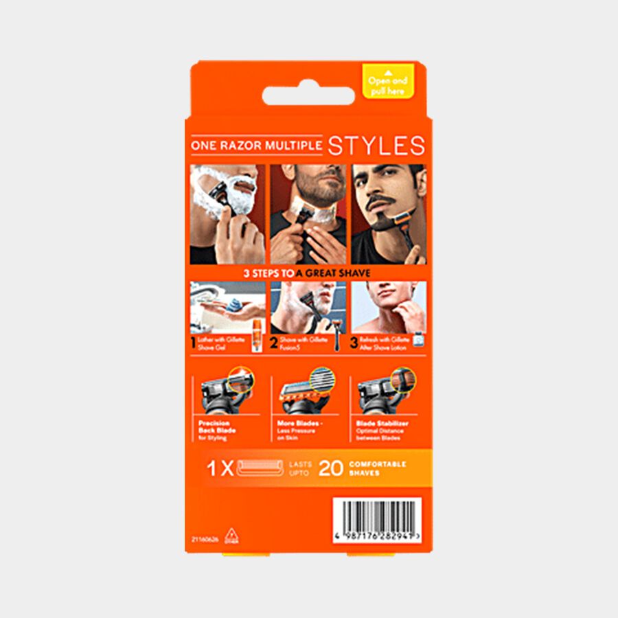 Gillette Razor Fusion Razor, Pack of 1, large