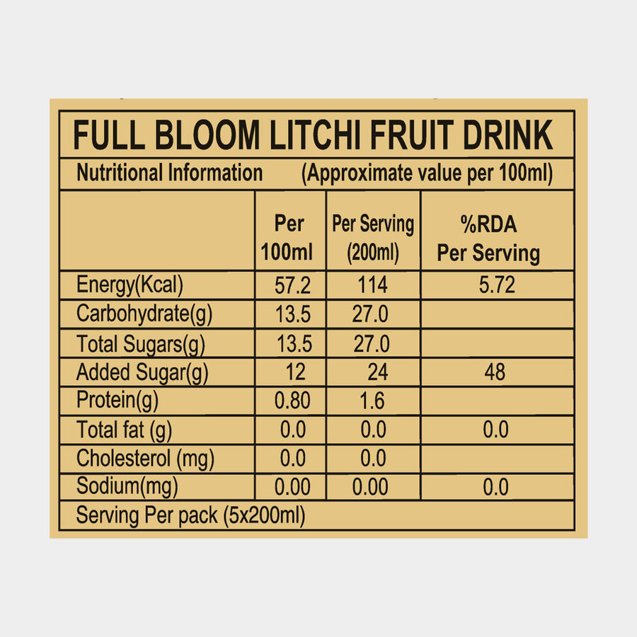 Litchi Fruit Drink, , large image number null