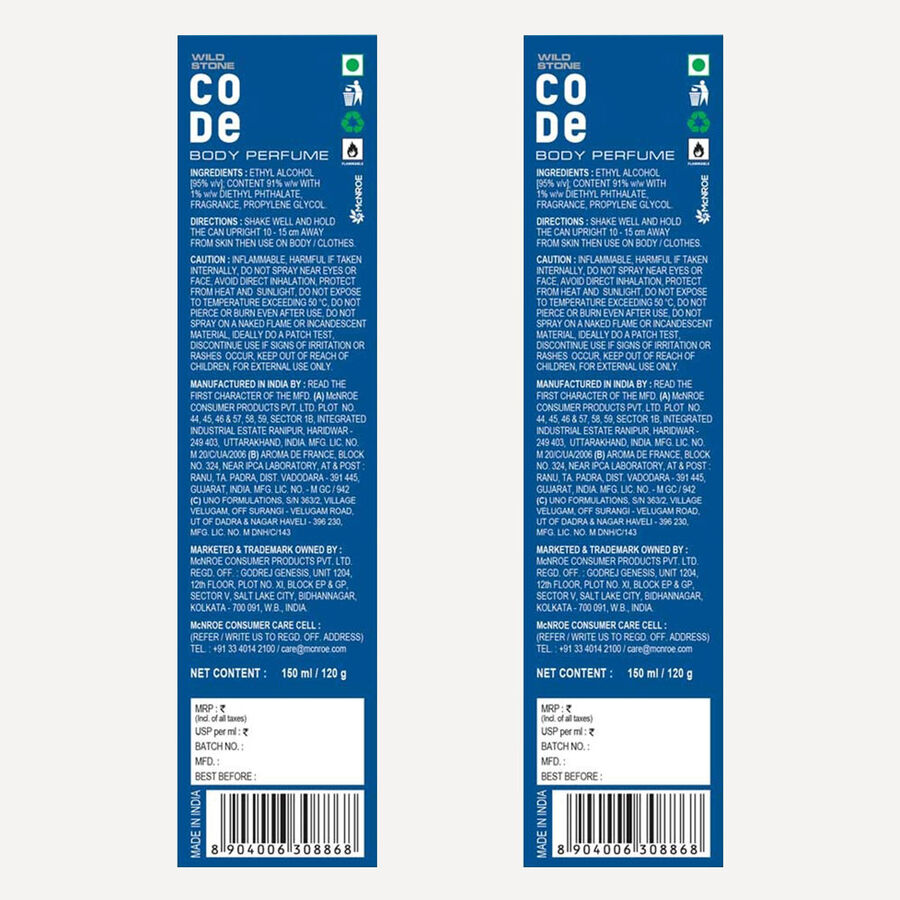 Code Body Spray, , large image number null