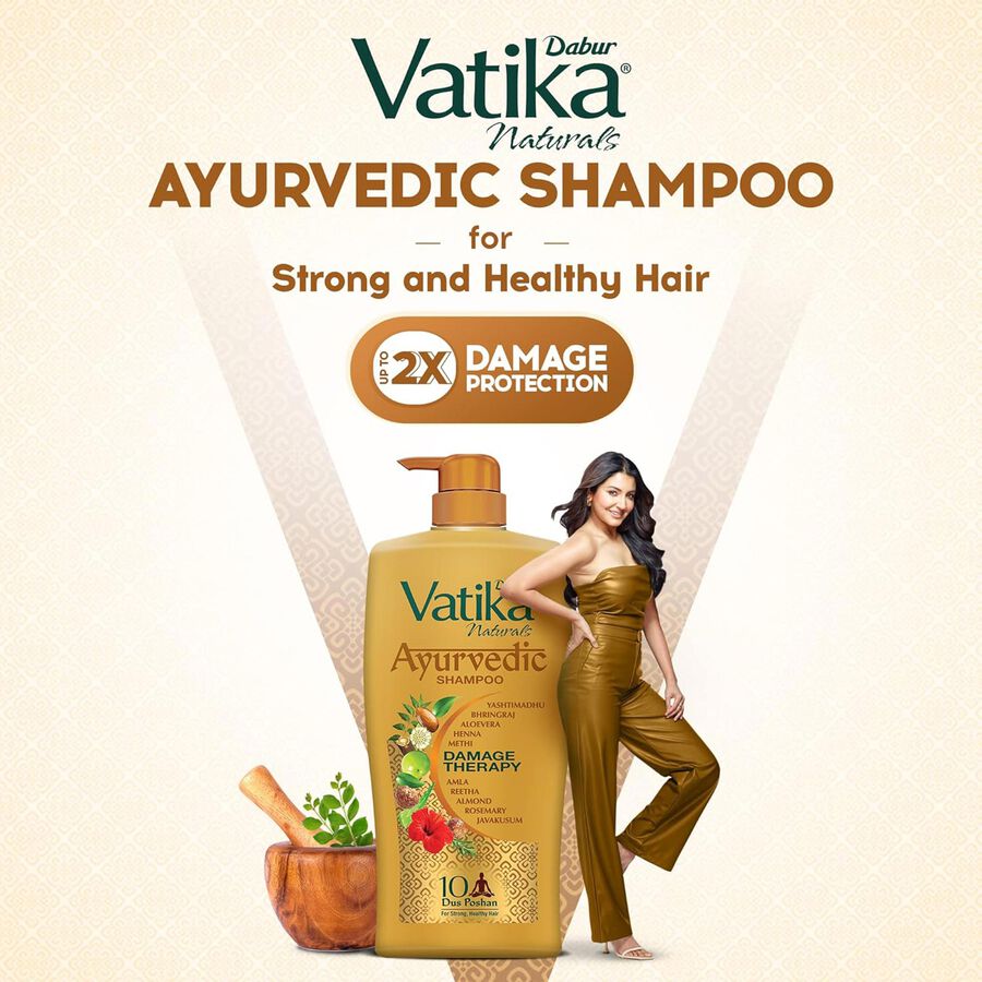 Vatika Ayurvedic Shampoo, , large