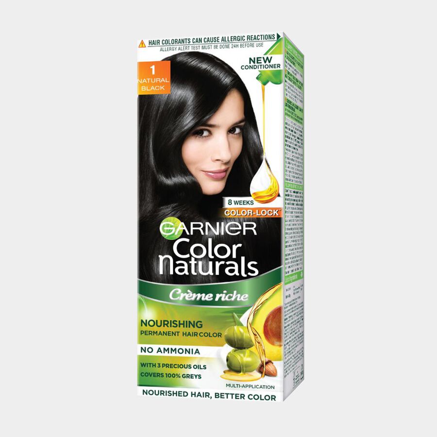 Color Naturals Crème hair color, Shade 1 Natural Black, , large image number null