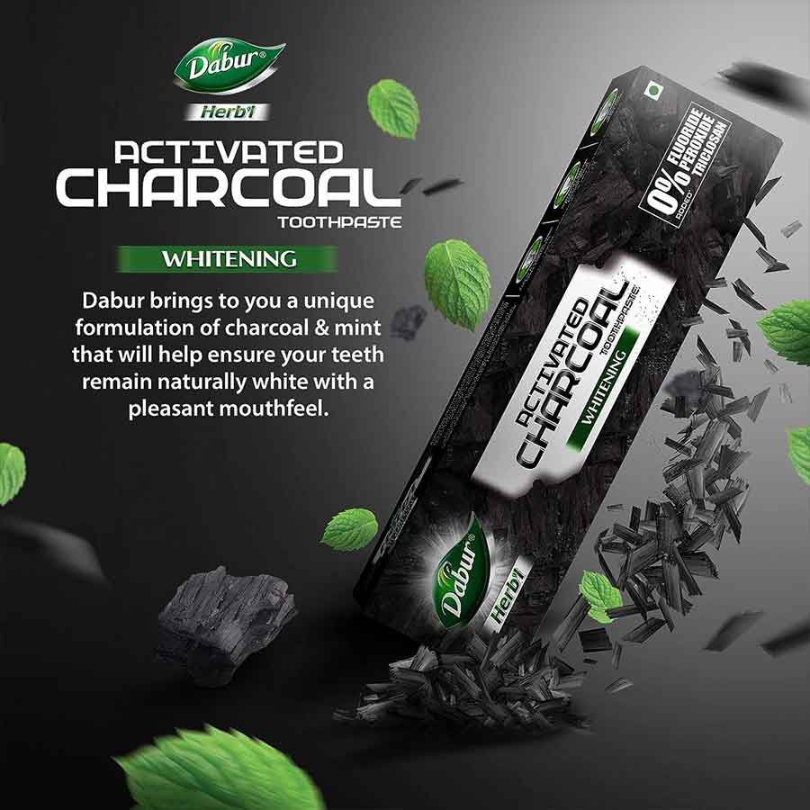 Herbal Activated Charcoal Toothpaste, , large image number null