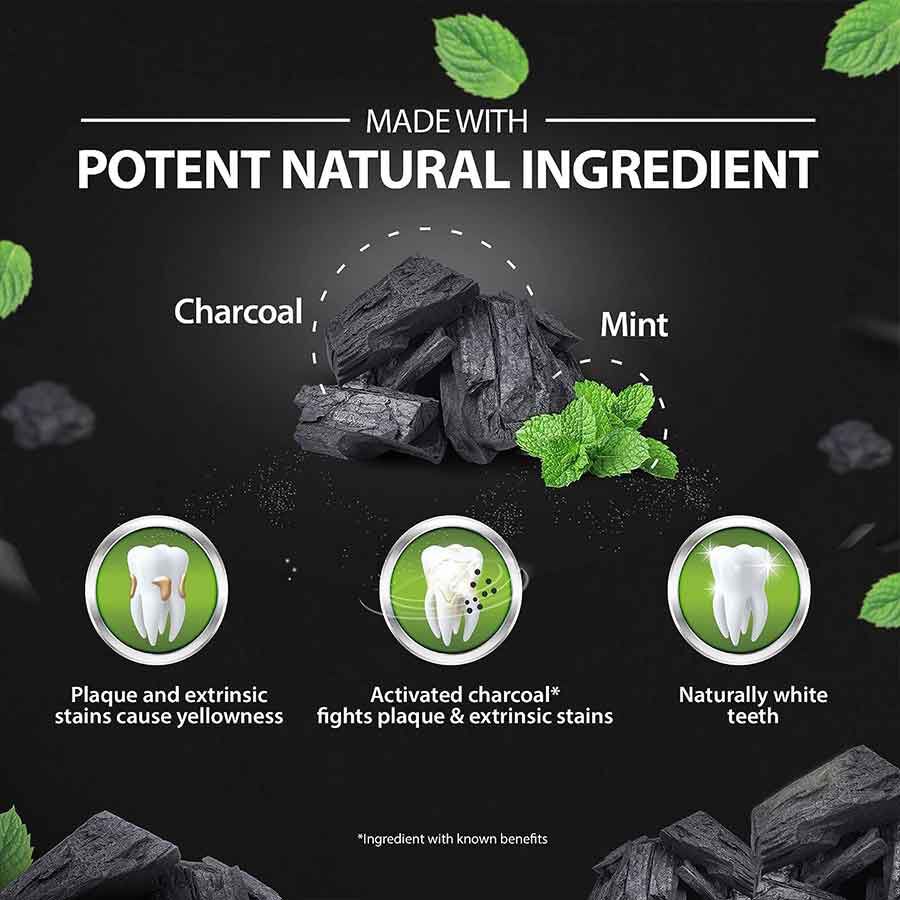 Herbal Activated Charcoal Toothpaste, , large image number null