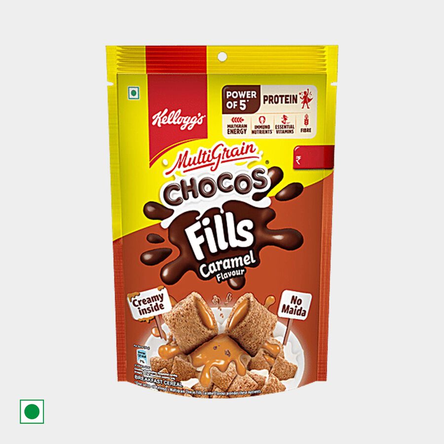 Multigrain Caramel Flavour Chocos Fills, , large