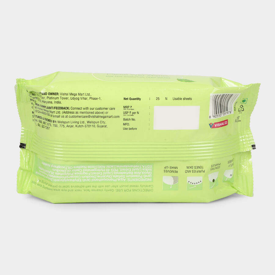 Neem & Aloe Wet Wipes, , large image number null