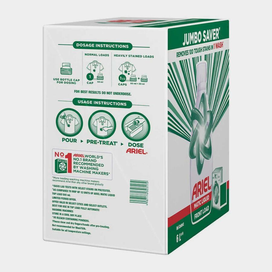 Matic Front Load Liquid Detergent, , large image number null