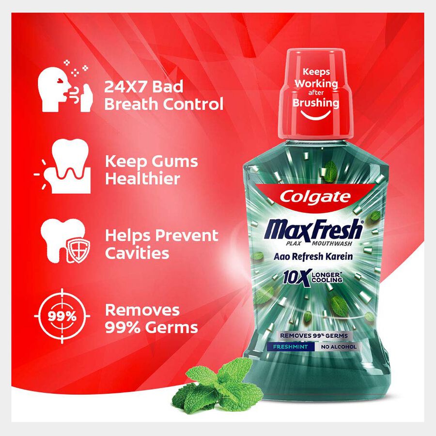 Fresh Mint Mouthwash, , large image number null