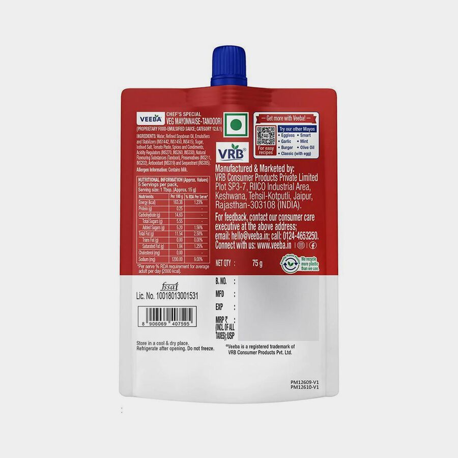 Veg Tandoori Mayonnaise, 75 g, large