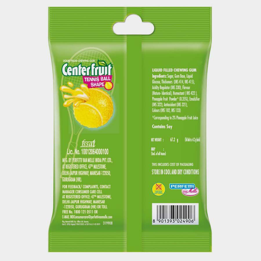 Center Fruit Tennis Ball Candy, , large image number null