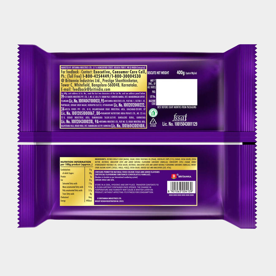 Good Day Choco Chip Cookies (Pack of 4), , large image number null