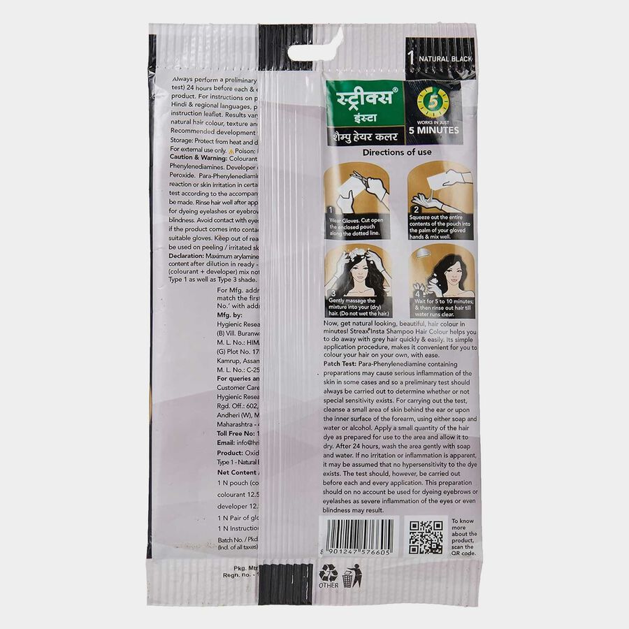 Instant Cream Hair Color - Natural Black, , large