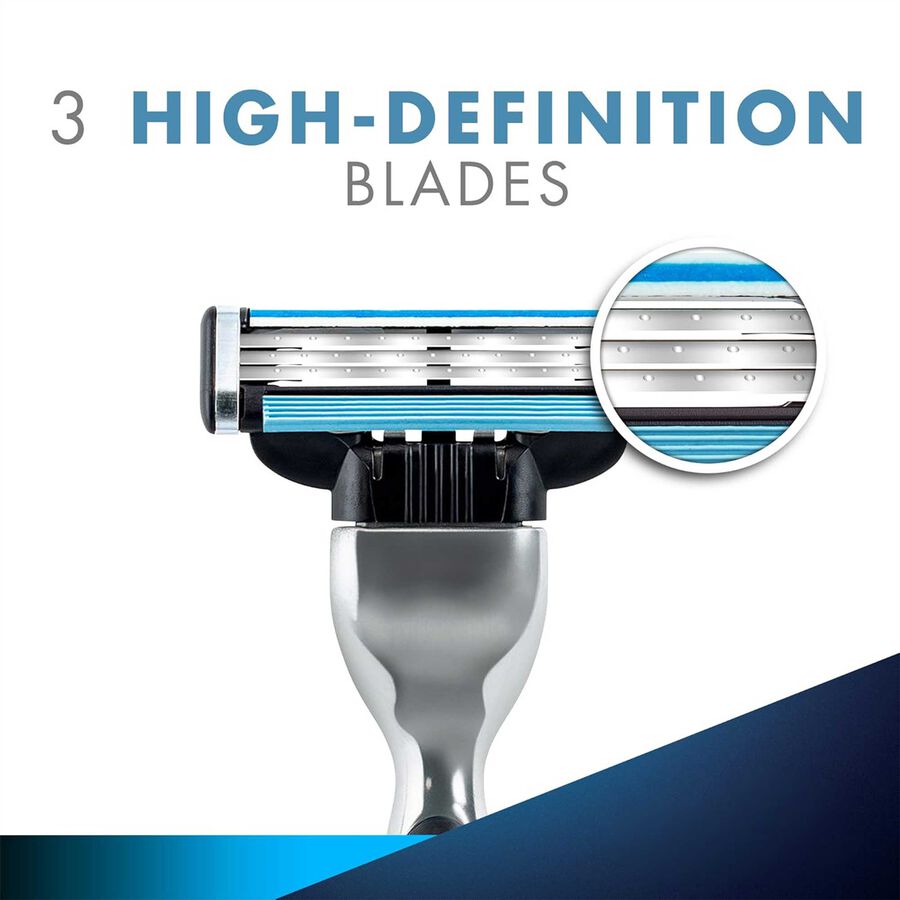 Men Mach 3 Manual Shaving Razor, , large