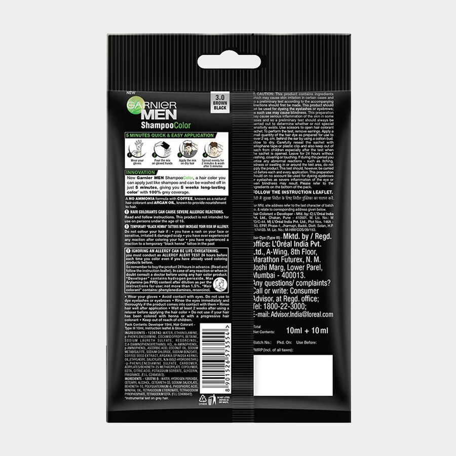 Brown Black Men Hair Colour Shade 3, , large image number null