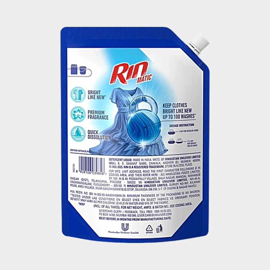 Matic Liquid Detergent Top load, , large