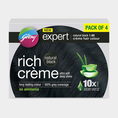 Hair Color Cream - Natural Black