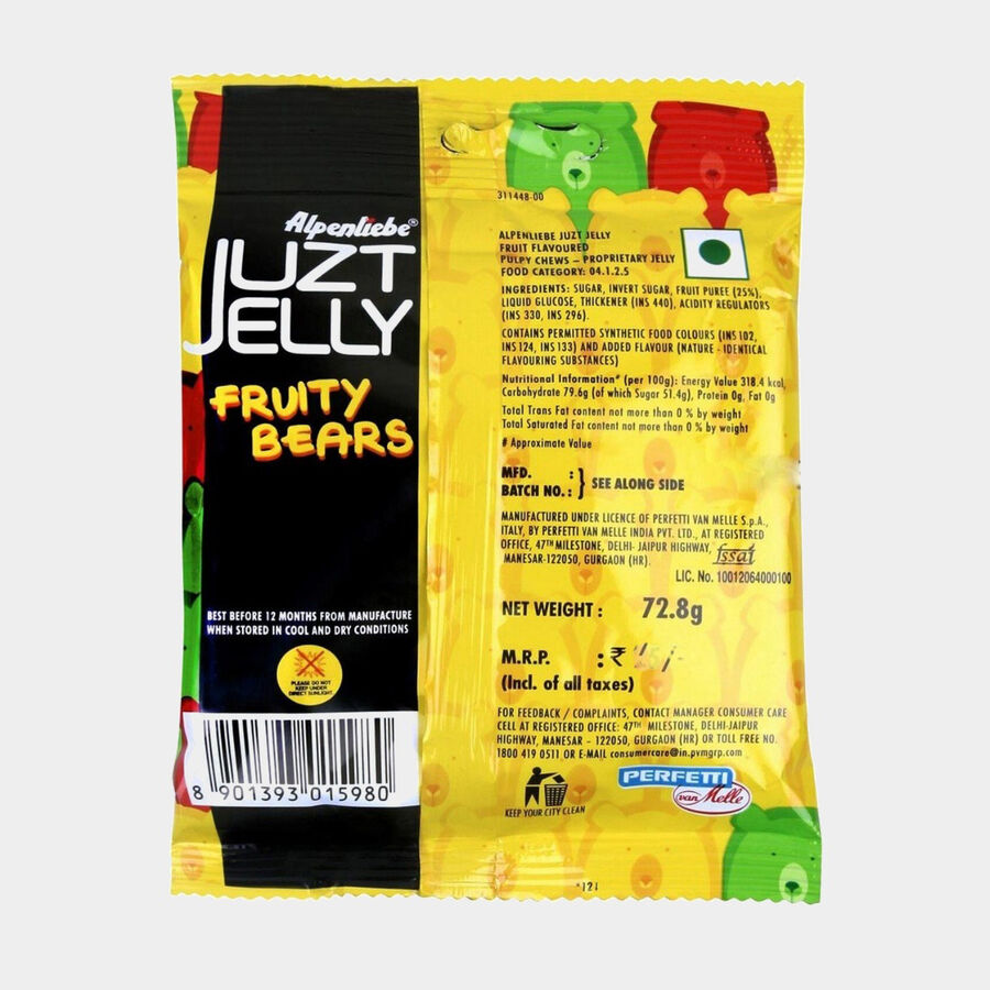 Juzt Jelly Fruity Bears, , large image number null