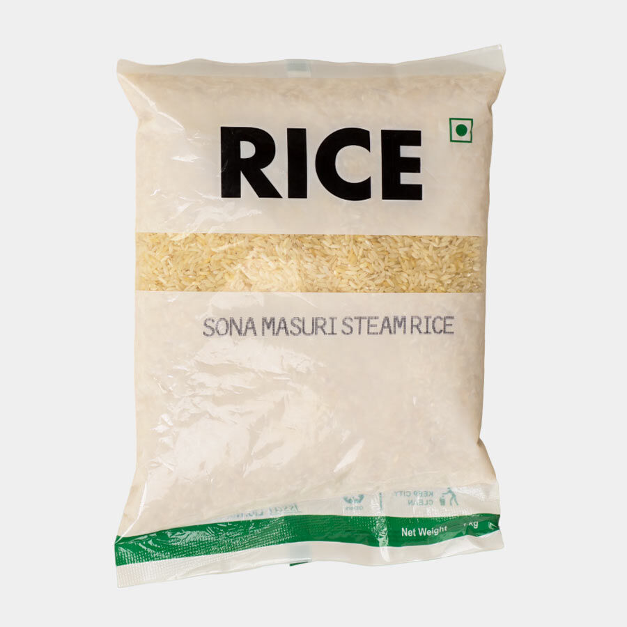 Sona Masuri Steam Rice, , large image number null