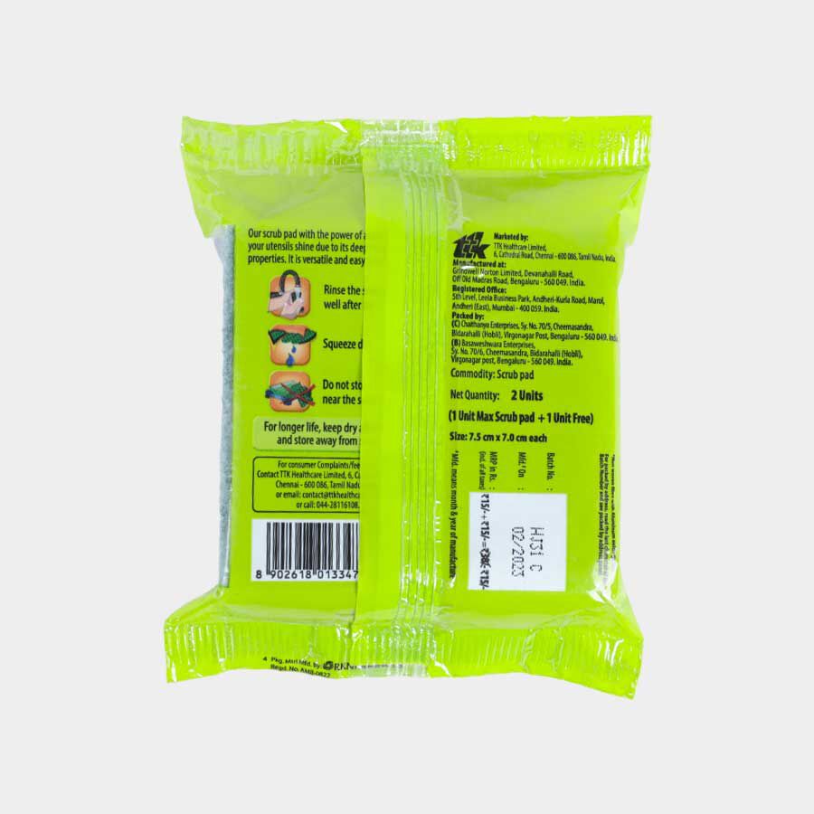 Scrub-O-Max Antibacterial Scrub Pad, , large image number null
