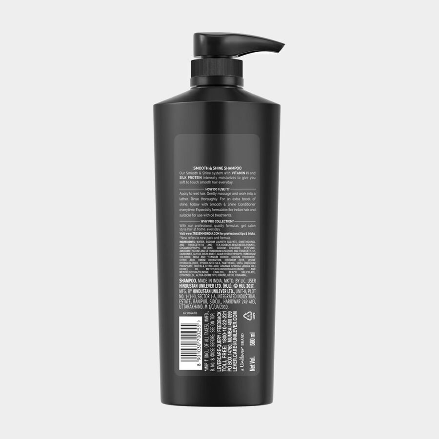 Smooth And Shiny Hair Shampoo, 580 ml, large image number null