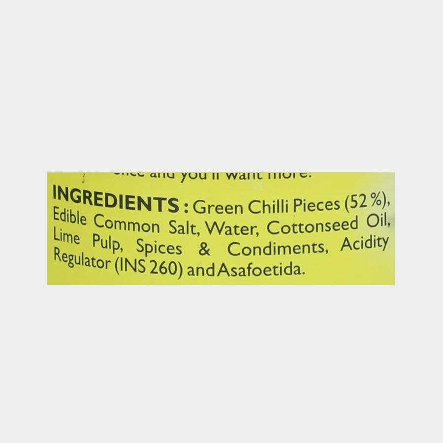 Green Chilli Pickle, , large image number null