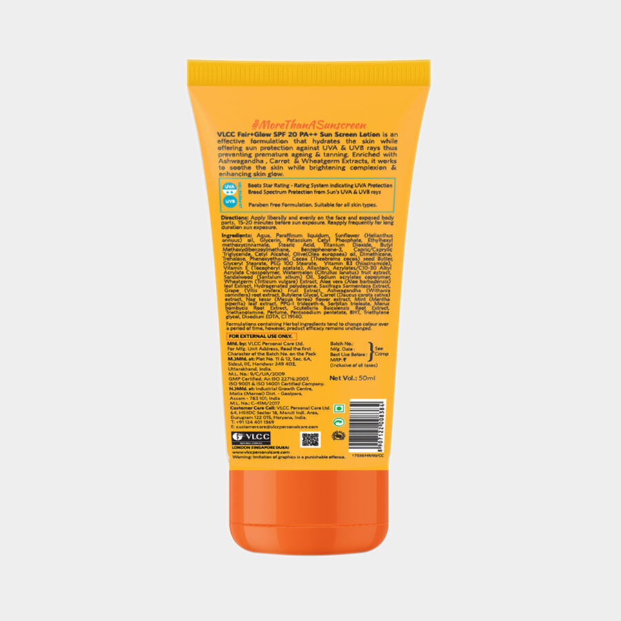 Fair + Glow Sunscreen Spf 20, , large image number null