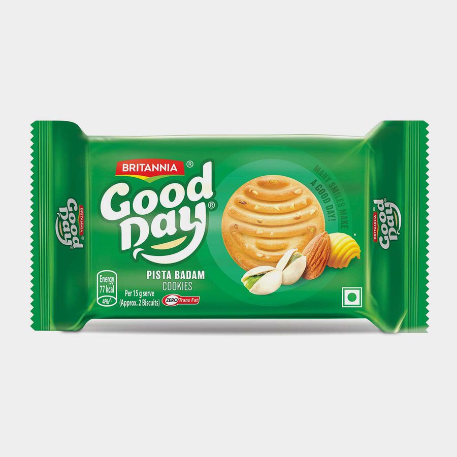 Good Day Pista Badam Cookies, , large