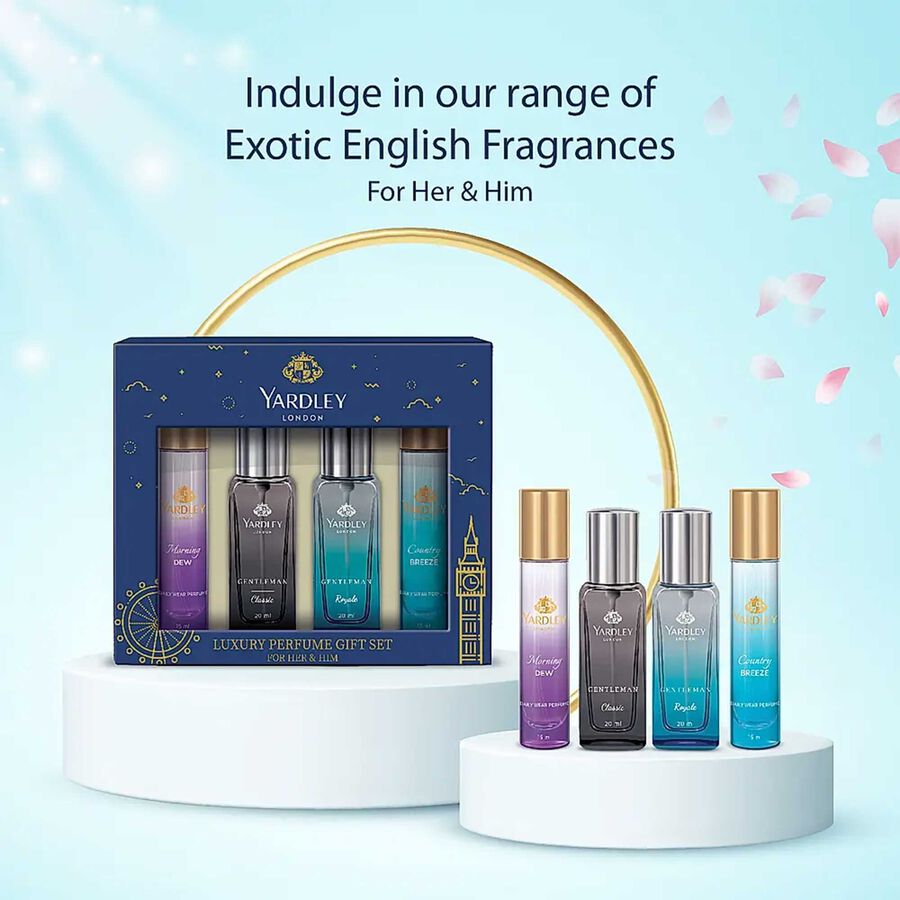 Perfume Gift Set For Her & Him - Pack Of 4, , large image number null