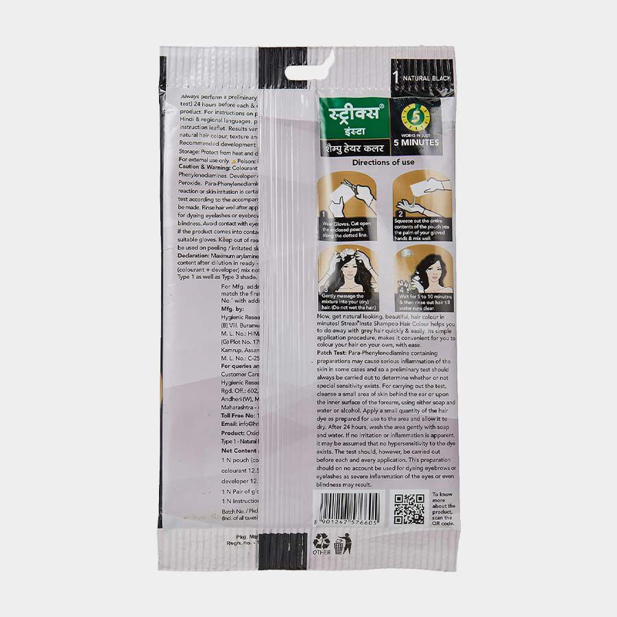 Shampoo Hair Colour - Natural Black, , large image number null