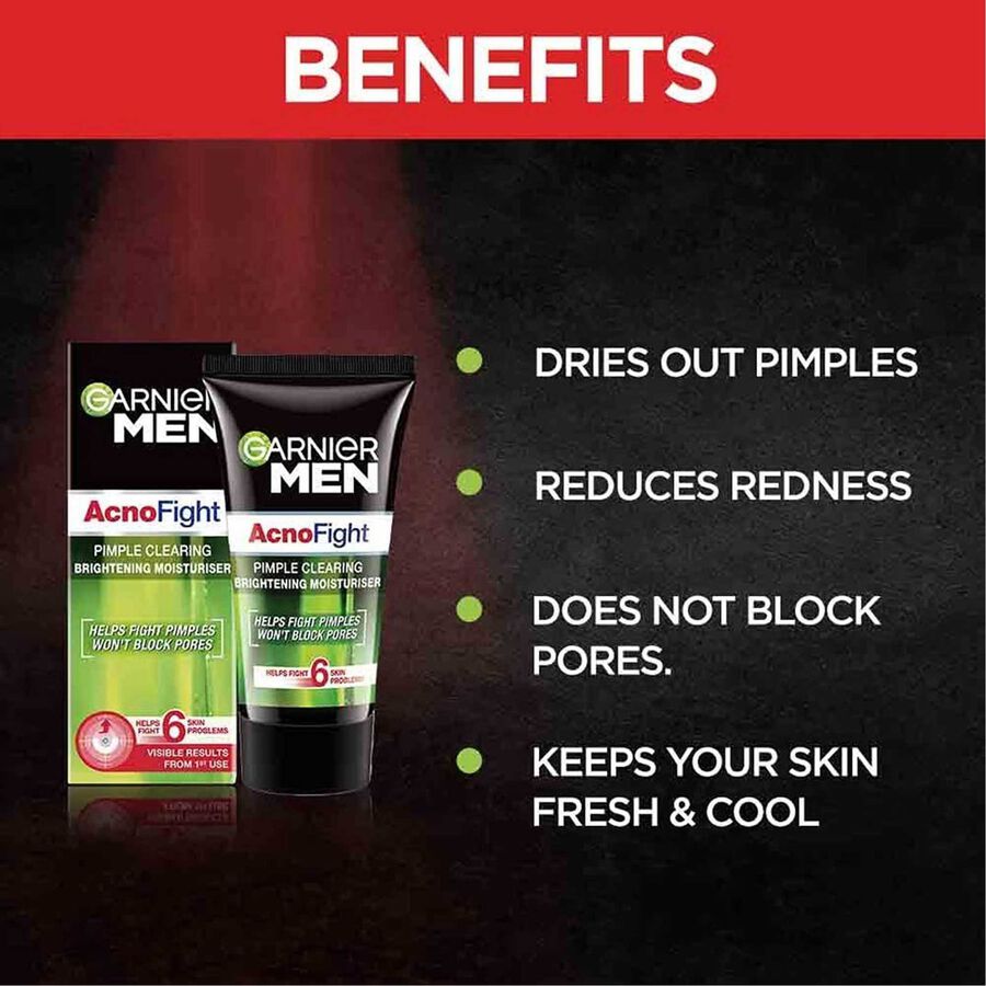 Men Acno Fight Pimple Clearing Brightening Cream Moisturizer, , large image number null