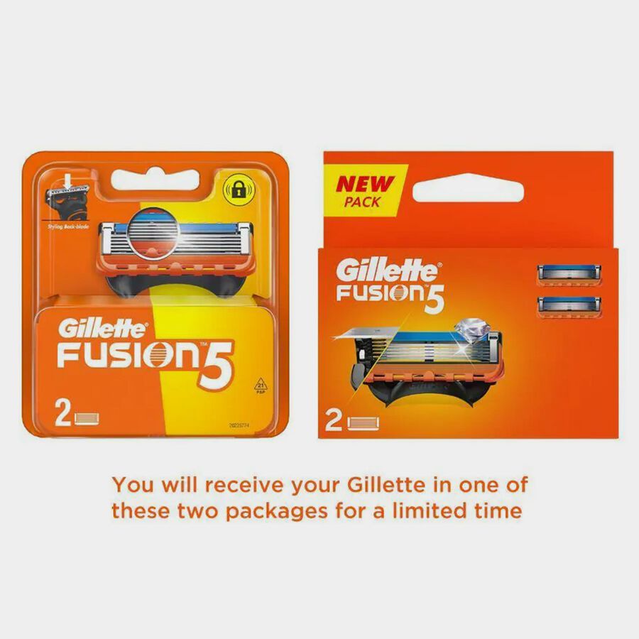 Gillette Fusion Shaving Cartridge, Pack Of 2, large