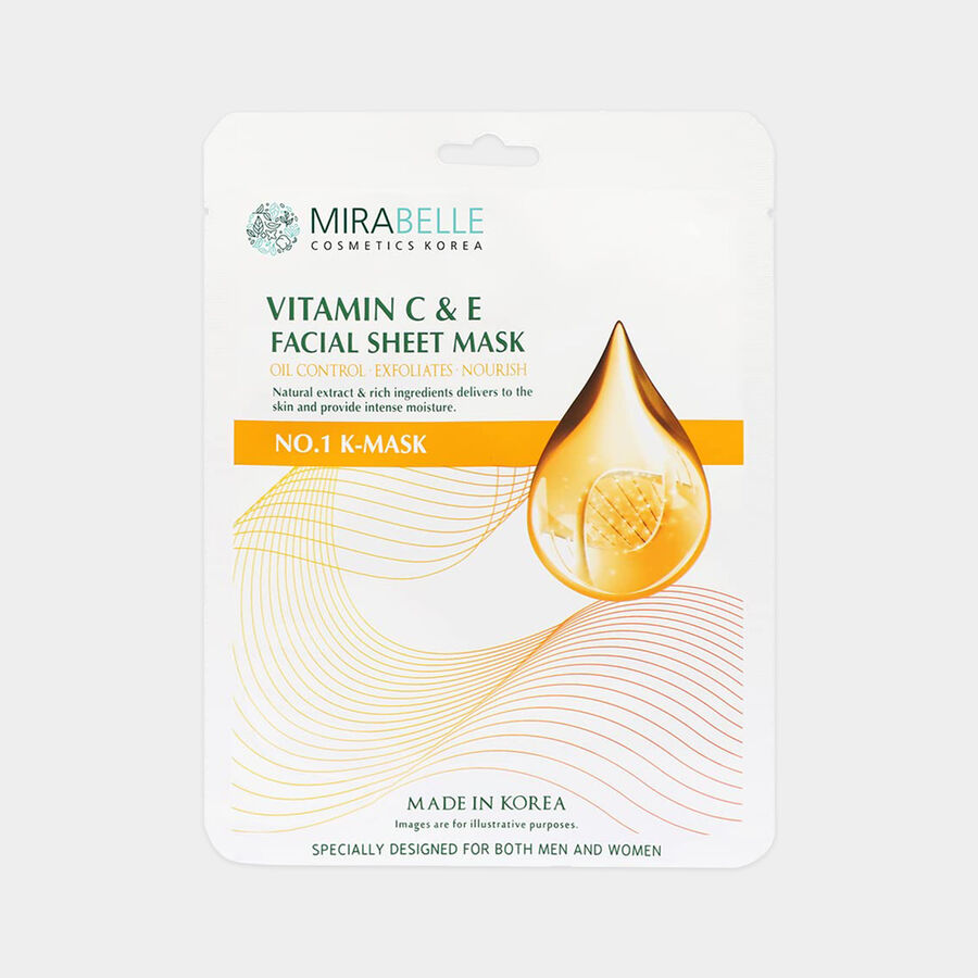 Vitamin C & E Sheet Mask, , large image number null