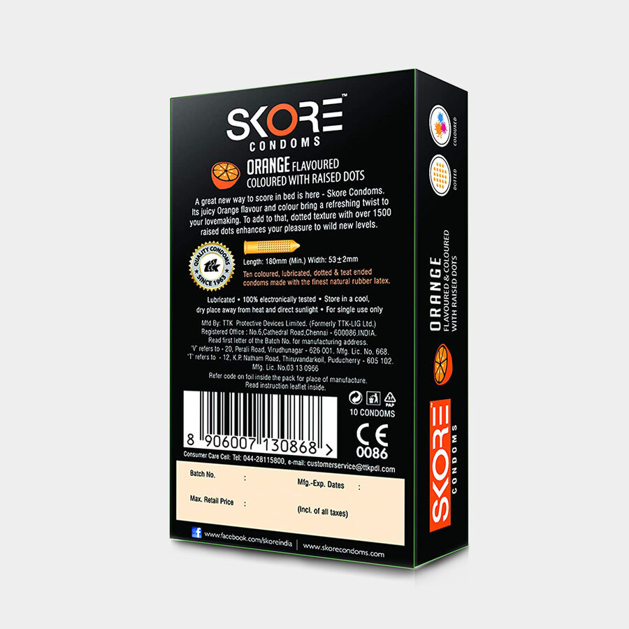 Skore Orange Condom, , large