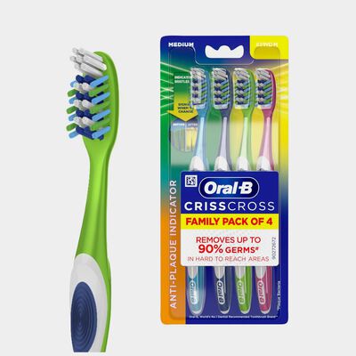 Crisscross Deep Clean Soft Bristle Manual Toothbrush